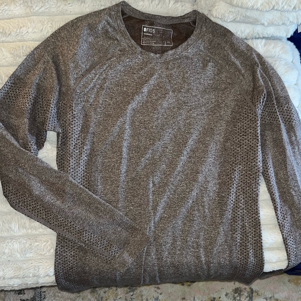 FIGS Espresso Salta Long Sleeve Underscrub Size XL